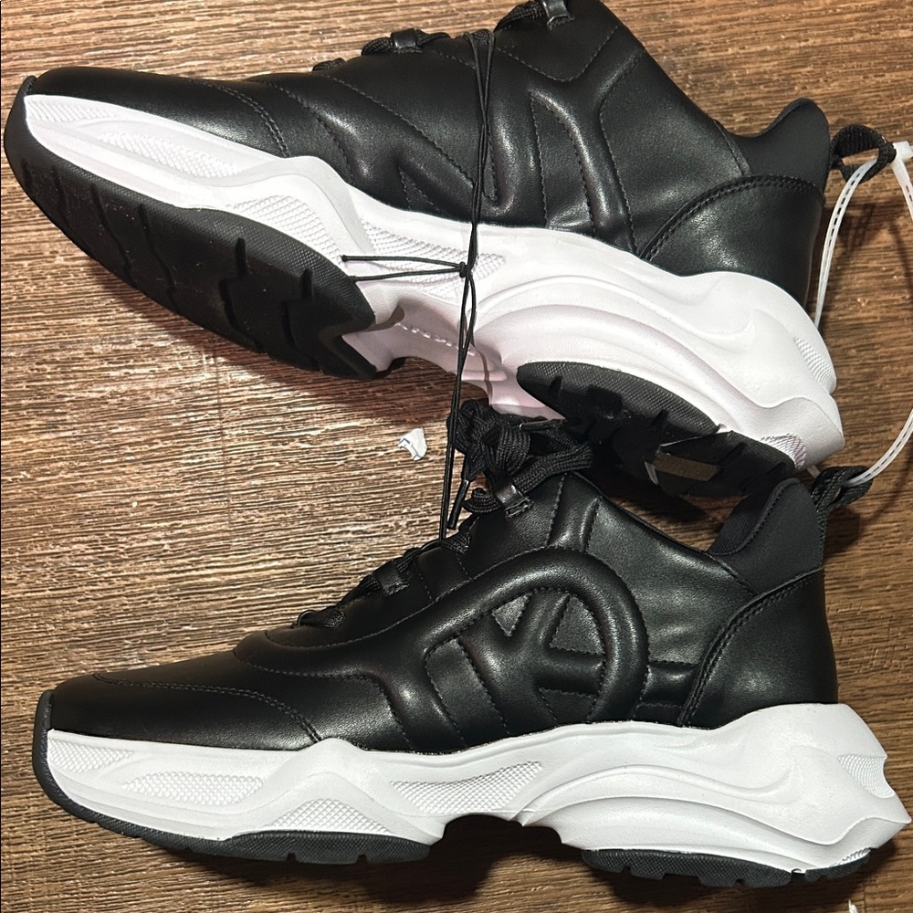 DKNY Black and White Athletic Sneakers